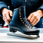 스케이트 세팅 최적화 - Skate Boot Selection**

"Close-up of a person's hands carefully tightening the laces of a figure ska...