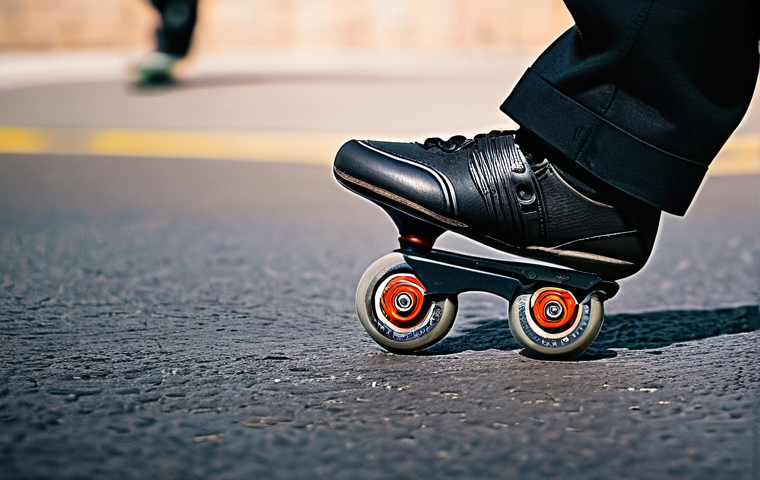 스케이트 바퀴 교체 시기 - Here are three detailed image prompts: